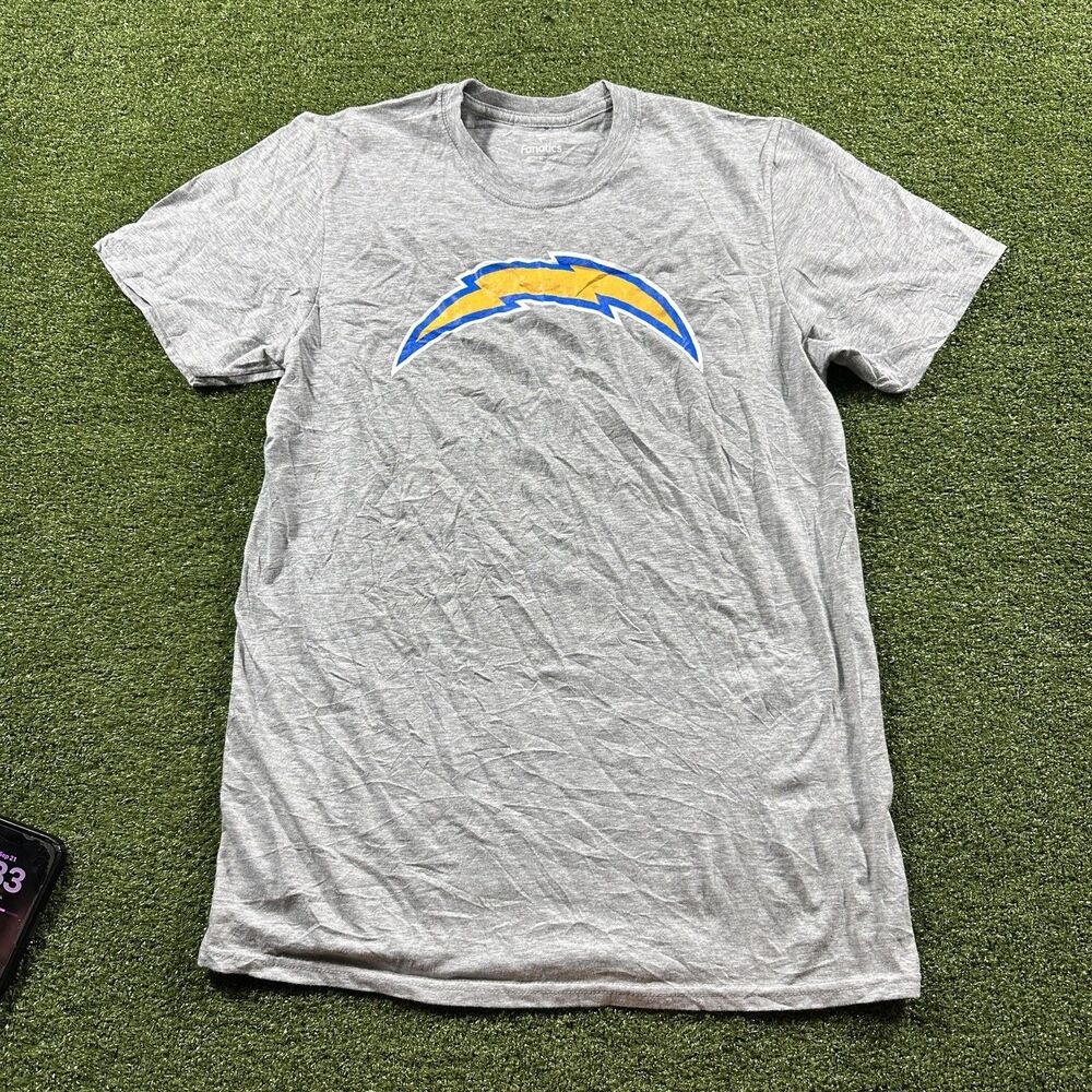 Los Angeles Chargers Fanatics Men's Medium Gray T-Shirt NWOT NFL